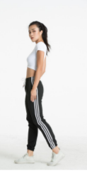 "Run DMC" Striped Pants