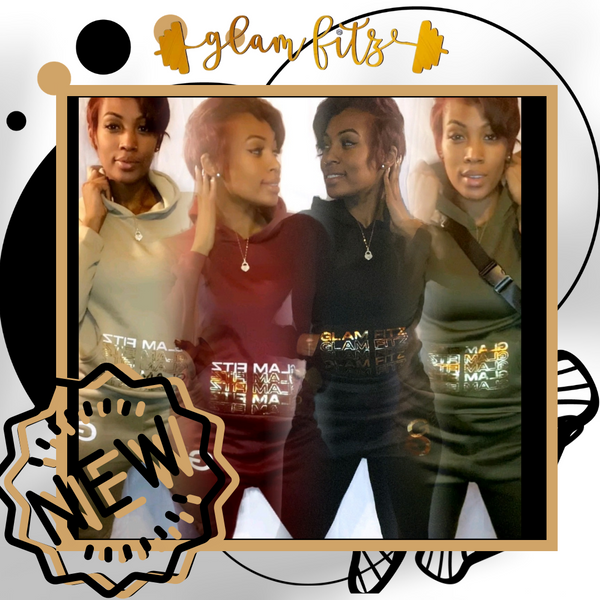 Gold Accented Sweatsuit Set
