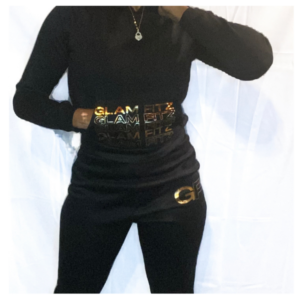Gold Accented Sweatsuit Set