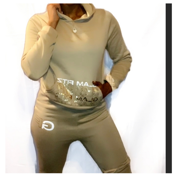 Gold Accented Sweatsuit Set